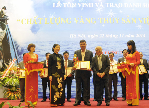 101 tập thể, cá nhân đạt danh hiệu “Chất lượng vàng thủy sản” 